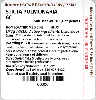 Sticta Pulmonaria 6C 100g - Sticta Pulmonaria 6C 100g